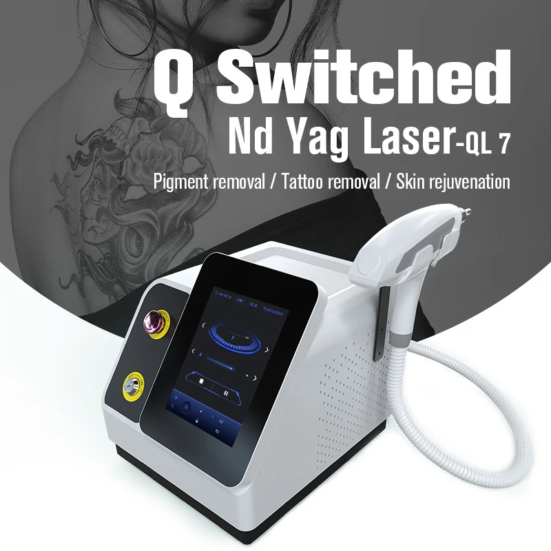 Nubway Cavity Vertical Touch Screen Handpiece Pigment Q Switched Nd Yag Laser