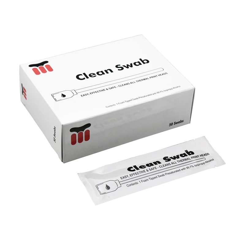 99% IPA Pre-saturated Foam Head Clean Swab for Thermal Print Head Cleaning
