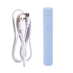 Aokitec white pink cordless portable gel nail dryer usb mini rechargeable uv light led lamp nail