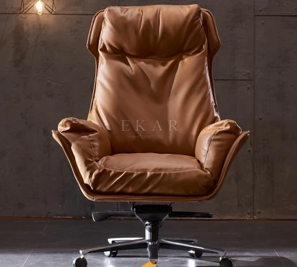 leather light luxury reclining study chair high-end office computer business president office chair