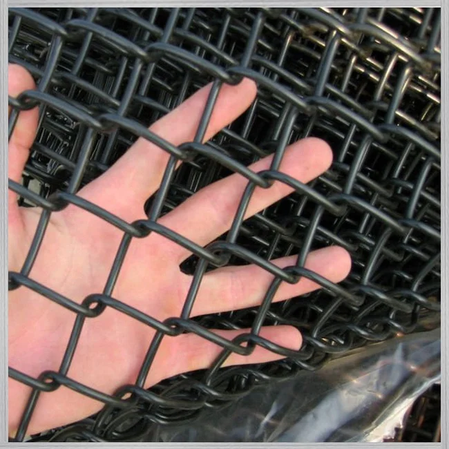 Wholesale used black hot dip galvanized screen 6ft 8ft 10ft chain link fencing for sale