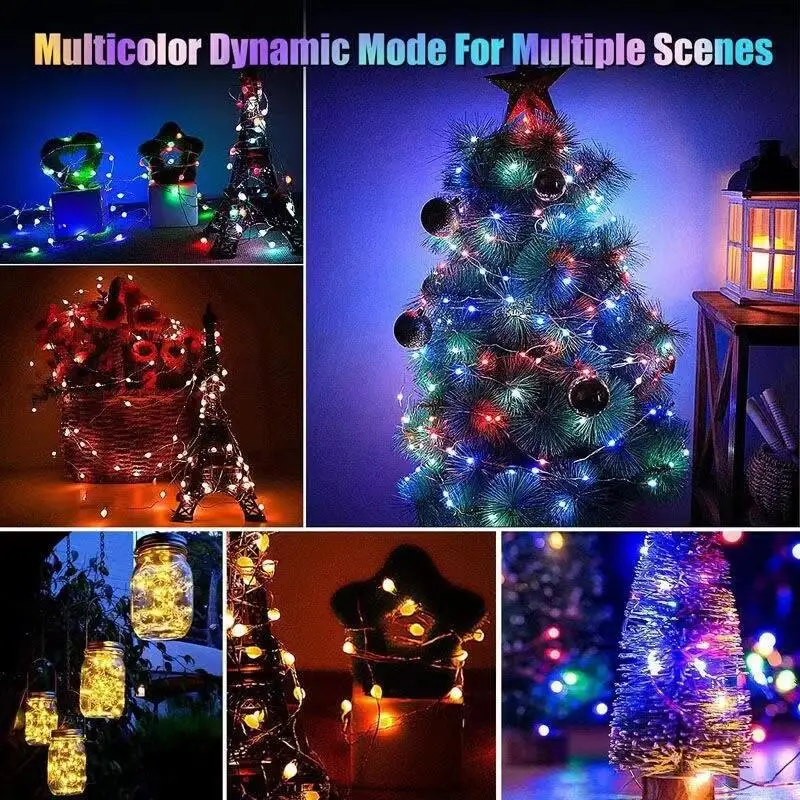 DC12V 1000 LEDs 2.5cm/5cm Pitch With Data Return Wire 4Pin WS2812B LED Seed String Light RGB IC Addressable IP67 Black Wire