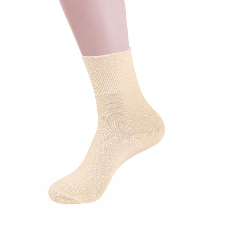 Hot Sale Pure Cotton Comfortable Loose Cuff Medical Nursering Heated Winter Thick Diabetes Socks Women