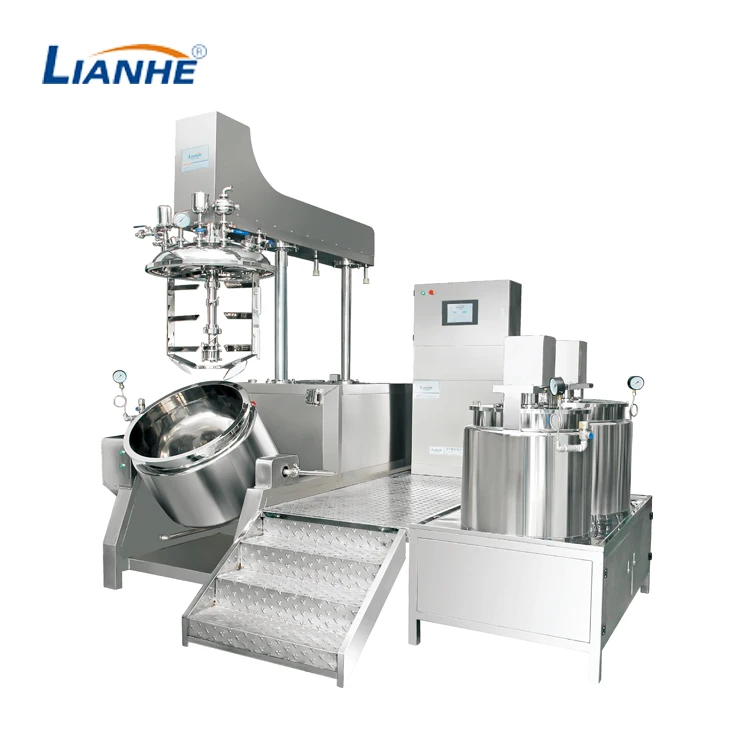 Vacuum Ointment Cosmetic Skincare Cream Paste Gel Shampoo Detergent Stirring Homogenizing Emulsifying Equipment Machine