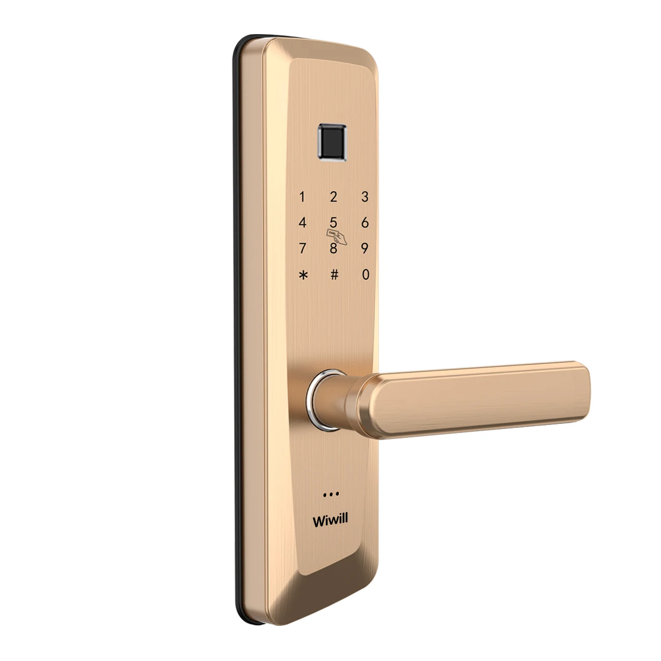  Европейский смарт-замок с цифровым кодом отпечатком пальца IC-карта приложение для квартиры дома офиса отеля дверная ручка замком