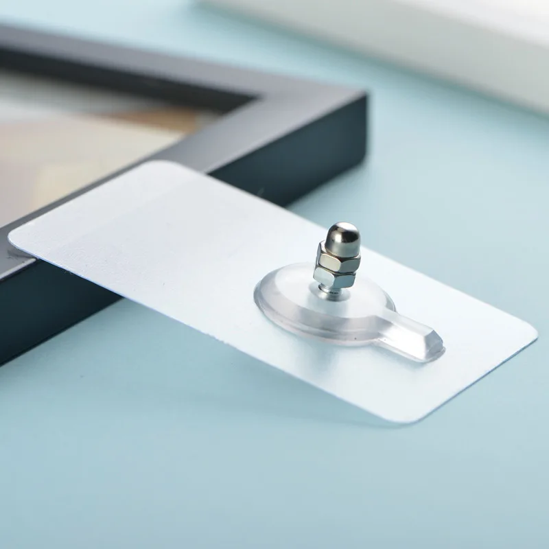 PVC Strong adhesive Seamless Sticky Wall Hook Nail Mounting Rack Screw Rod Non Marking Screw Stickers Wall Picture Hook