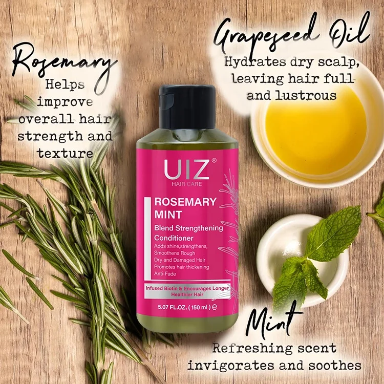 Professional Salon Rosemary Shampoo And Conditioner Set Hair Straightening Smooth Reduce Frizz Organic Biotin Hair Care Oil Mask