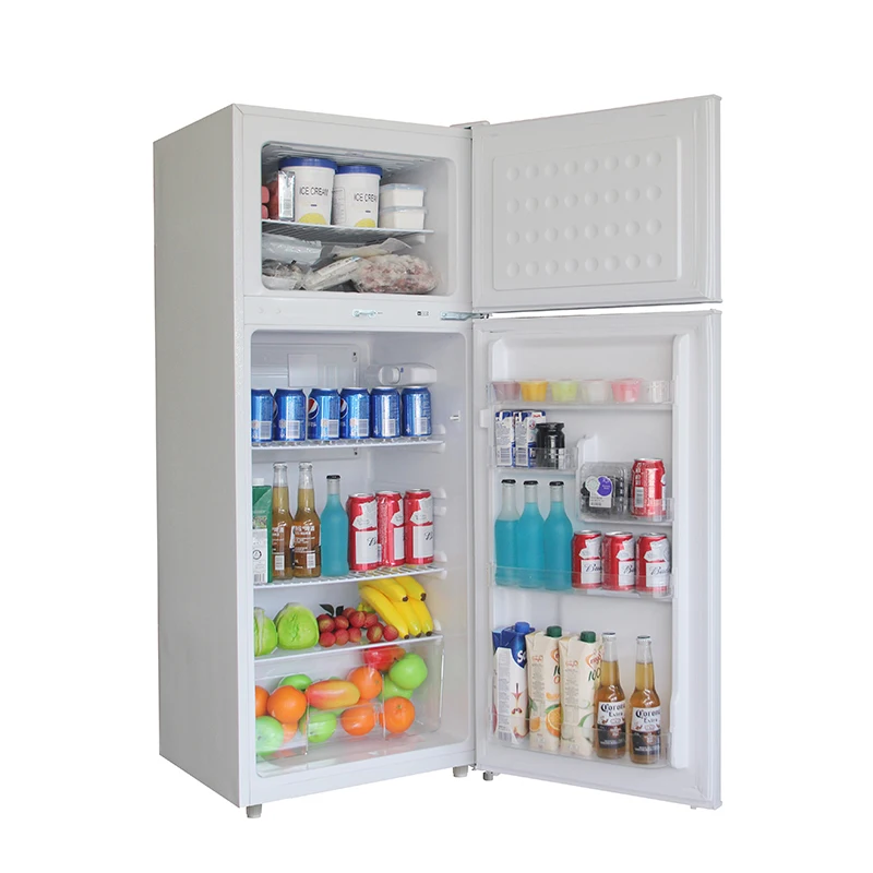 Wholesale Customizable 210L Stainless Steel Double Door Fridge Freezer Built In Refrigerator Household Refrigerator