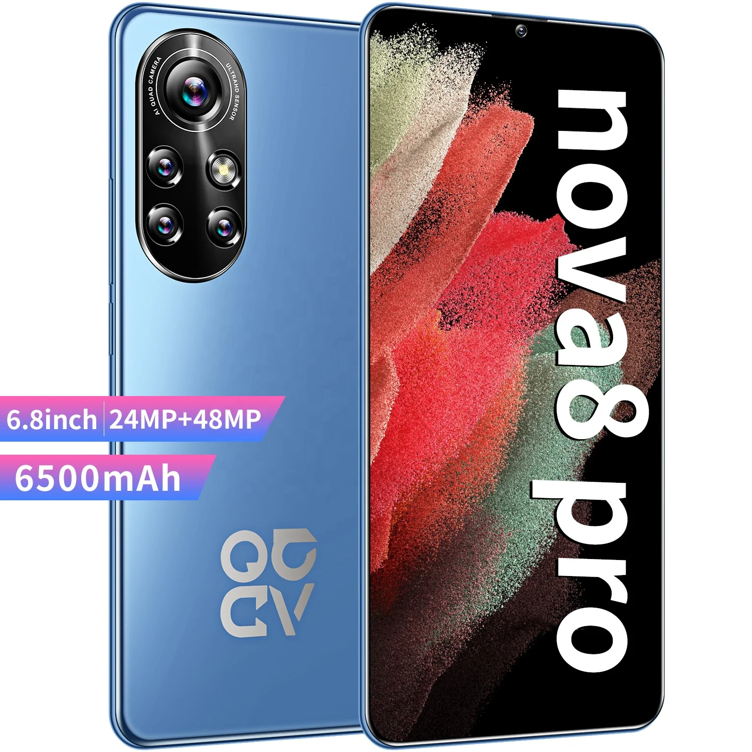  Горячая Распродажа китайский смартфон nova8 pro 6 1 дюймов Android 4G + 5G сеть распознавание лица разблокированные