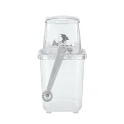 Classic Top Sell  Transparent Plastic Manual Ice Crusher & Shaved Ice Machine