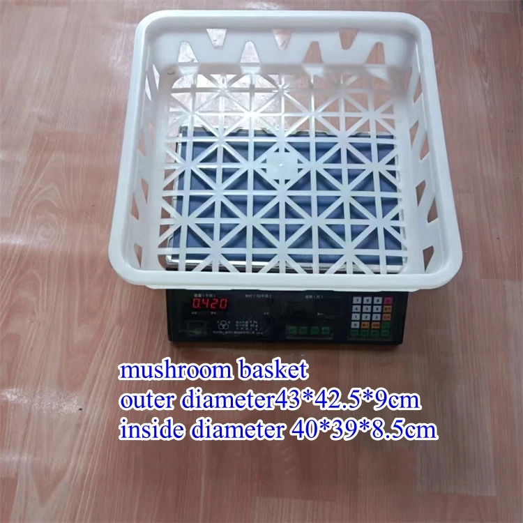Special price Bacteria bag sterilization box Mushroom plastic tray edible fungi plastic loading compost bags basket With Handle