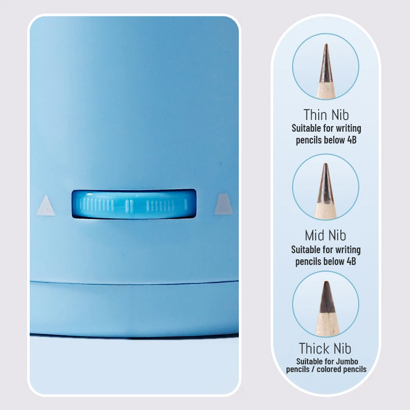 Tenwin 8188 Brand New Electric Rechargeable Auto Stop Jumbo USB Personal 7-11.5mm Pencil Sharpener Cutter