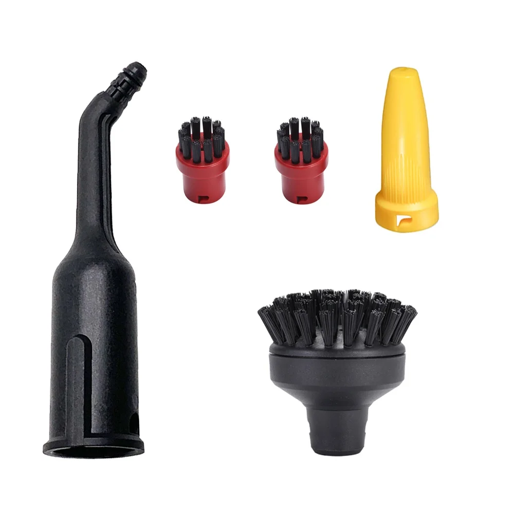 Compatible with Karcher Pressure Nozzle  Extension Nozzle Steam Nozzle and Red Round Brush  For SC3 SC4 SC5