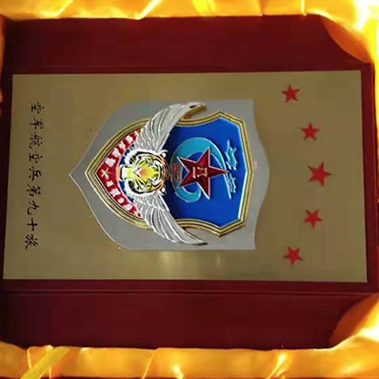 
Best Quality Wooden Souvenir Custom Logo Plaque With Wooden Box 