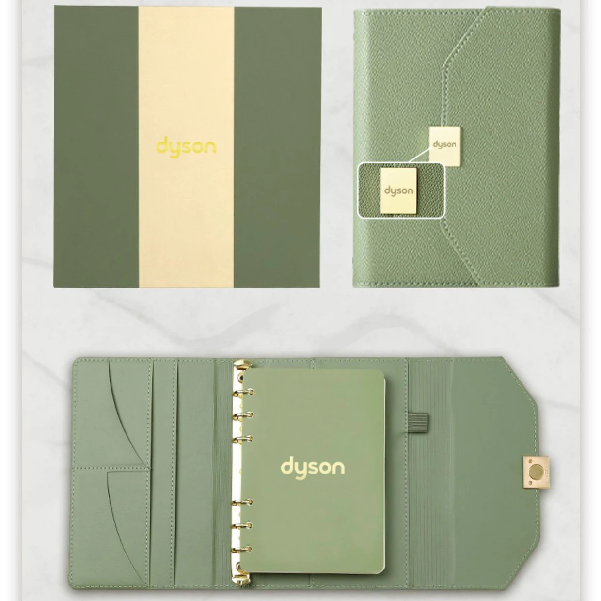 business kraft a5 diary spiral stone paper pu leather promotional custom journal binder gift set notebook and pen with logo