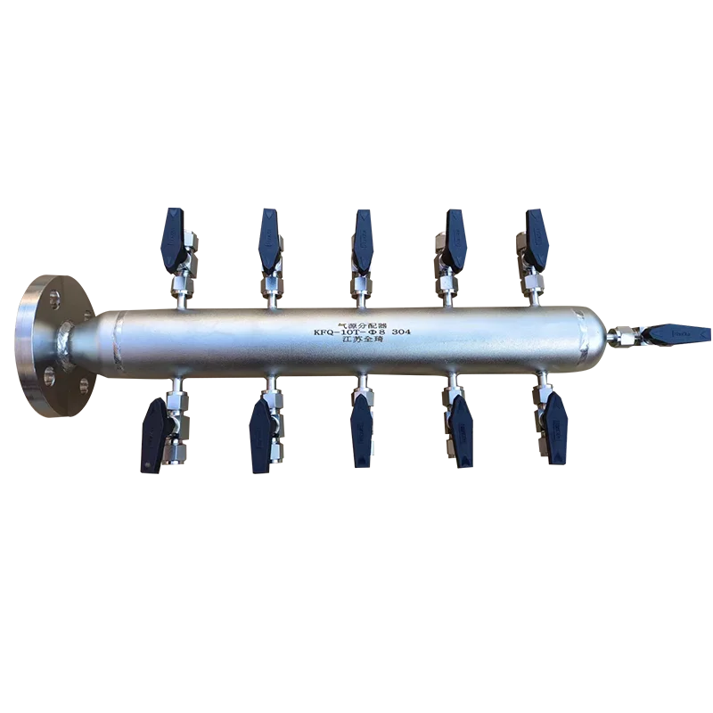 Distribution box for multi-pipe pneumatic components Air block KFQ air distributor Stainless steel air distributor
