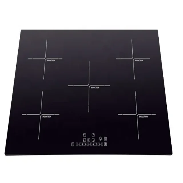 Customized 4mm Black External Ceramic Smooth Surface Glass Induction Cooker Glass