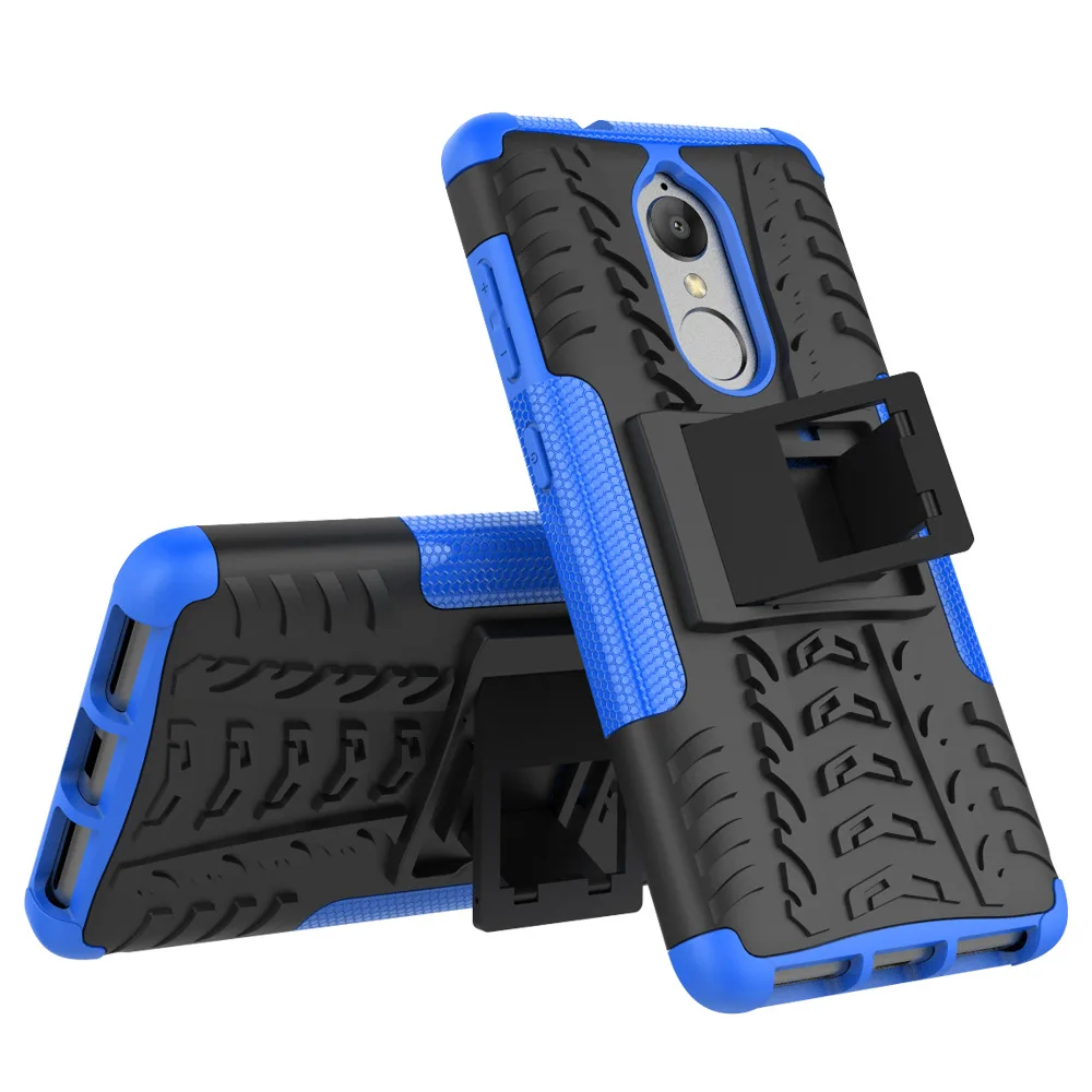 Dazzle Hybrid TPU PC Kickstand Armor Cell Phone Case For Lenovo K8 Back Cover