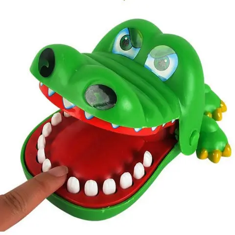 Funny Big Mouth Finger Biting Toy Plastic Crocodile Biting Sharks Baby Dog Bite Hand Tricky Toys