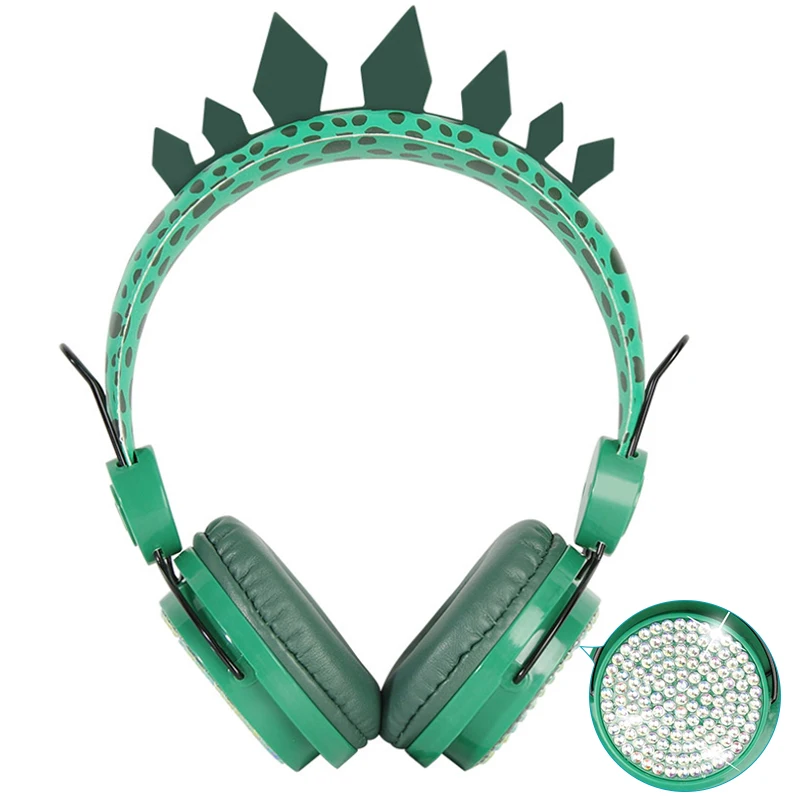 
wired fashionable kid headphones headset with Microphone Stereo Music Phone Helmets 3.5mm Jack For Children Girl Chrismas Gift 