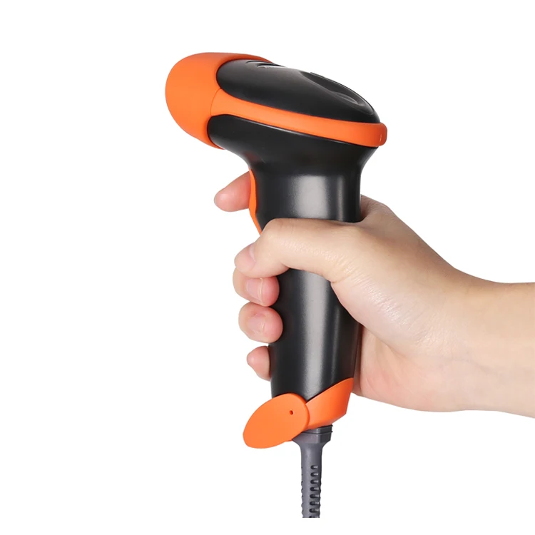 MJ2818 2d  wired barcode scanner qr code reader cmos barcode reader style high speed for supermarket