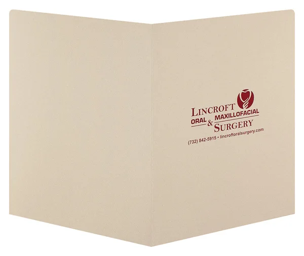 Офисные принадлежности, бумажная папка для презентаций с индивидуальным принтом, рекламная оптовая продажа, индивидуальные карманы для письма и визитных карточек