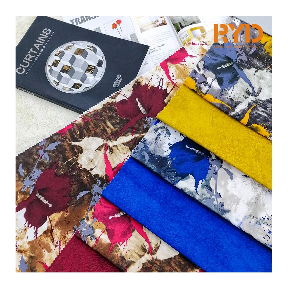 2021 Holland Velvet 100 Polyester with Printed Dyeing Plain