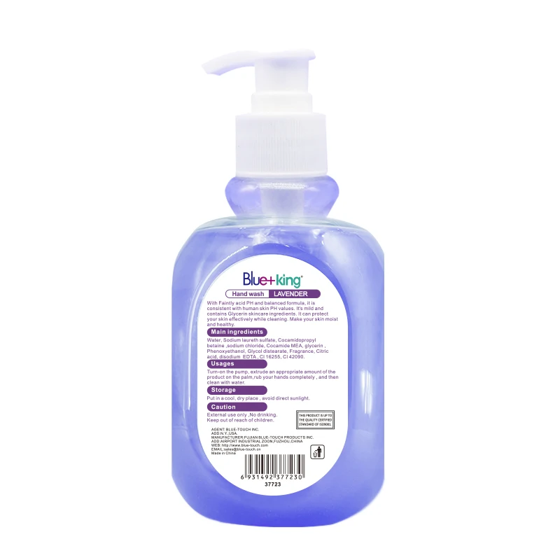  2021 Blue-king Private label Deep Cleansing Bubble Hand Sanitizer Wash Liquid