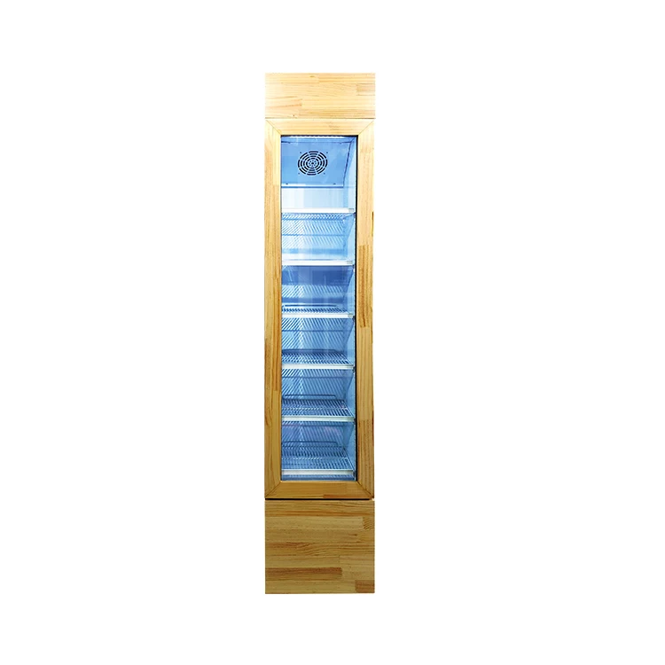 Meisda SC105B 105L коммерческий тонкий дисплей холодильник с деревянной