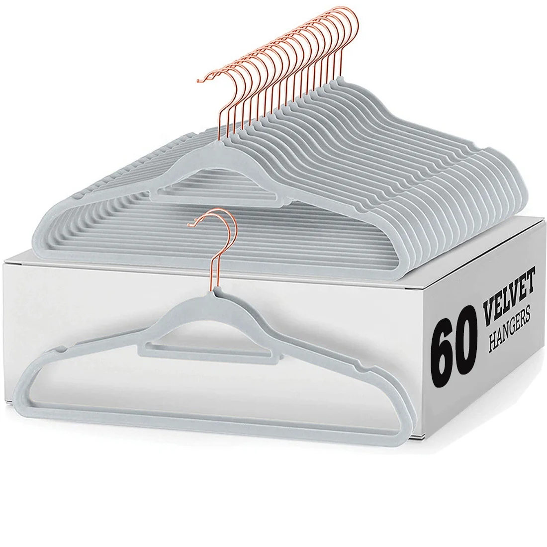 Hot sale 360 degree swivel coat hanger clothes velvet  rose gold black velvet hanger