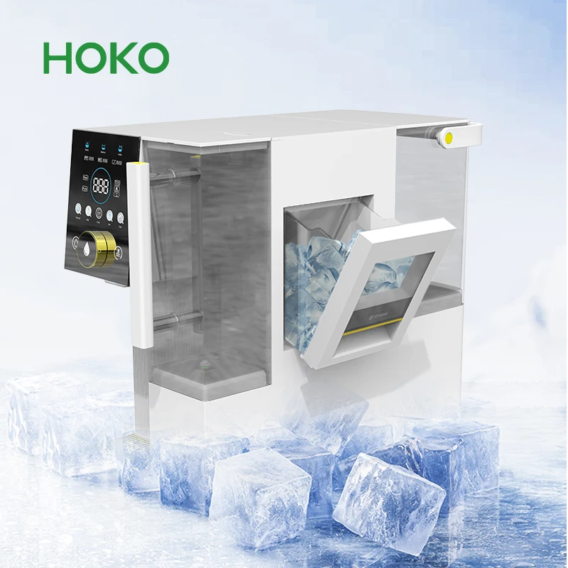 RO filtered tabletop water dispenser that can make ice and cold water