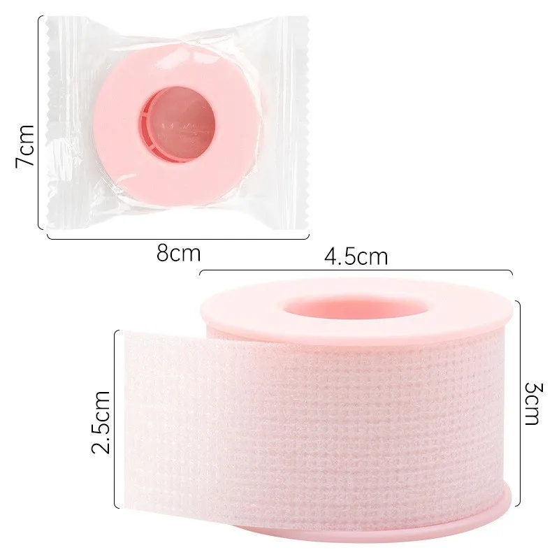 Breathable Micropore Fabric Tape Silicone Gel Adhesive Sensitive Lash Tape For Eyelash Extensions