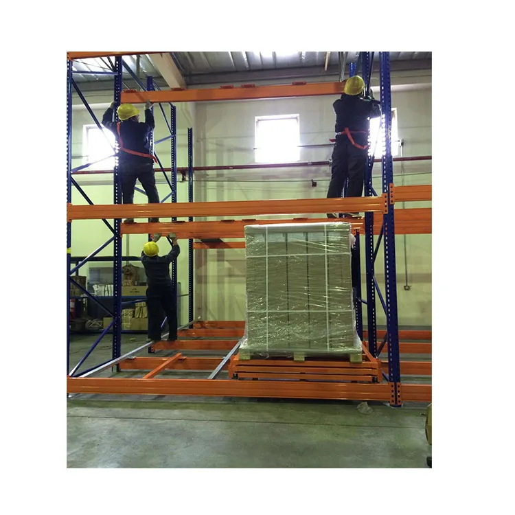 High Quality Chinese Heavy Duty Push Back Rack Safe Stacking System for Warehouse Storage Cargo & Storage Equipment