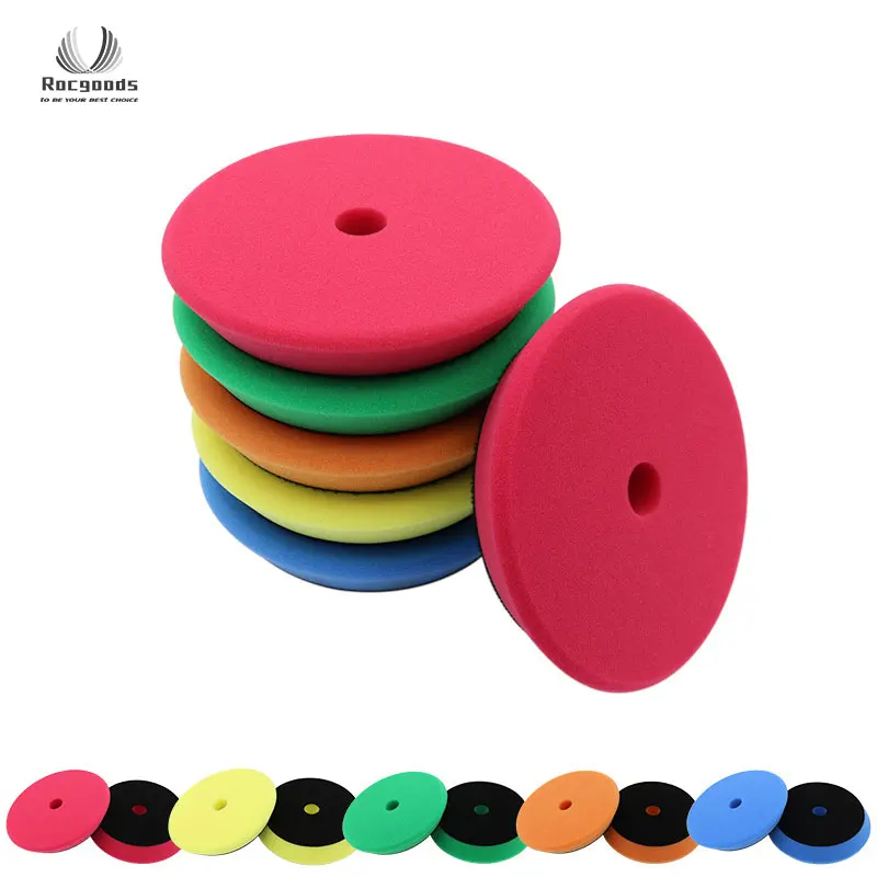 purple green white yellow circular machine automotive steel wool dry polishing buffing pads car polisher