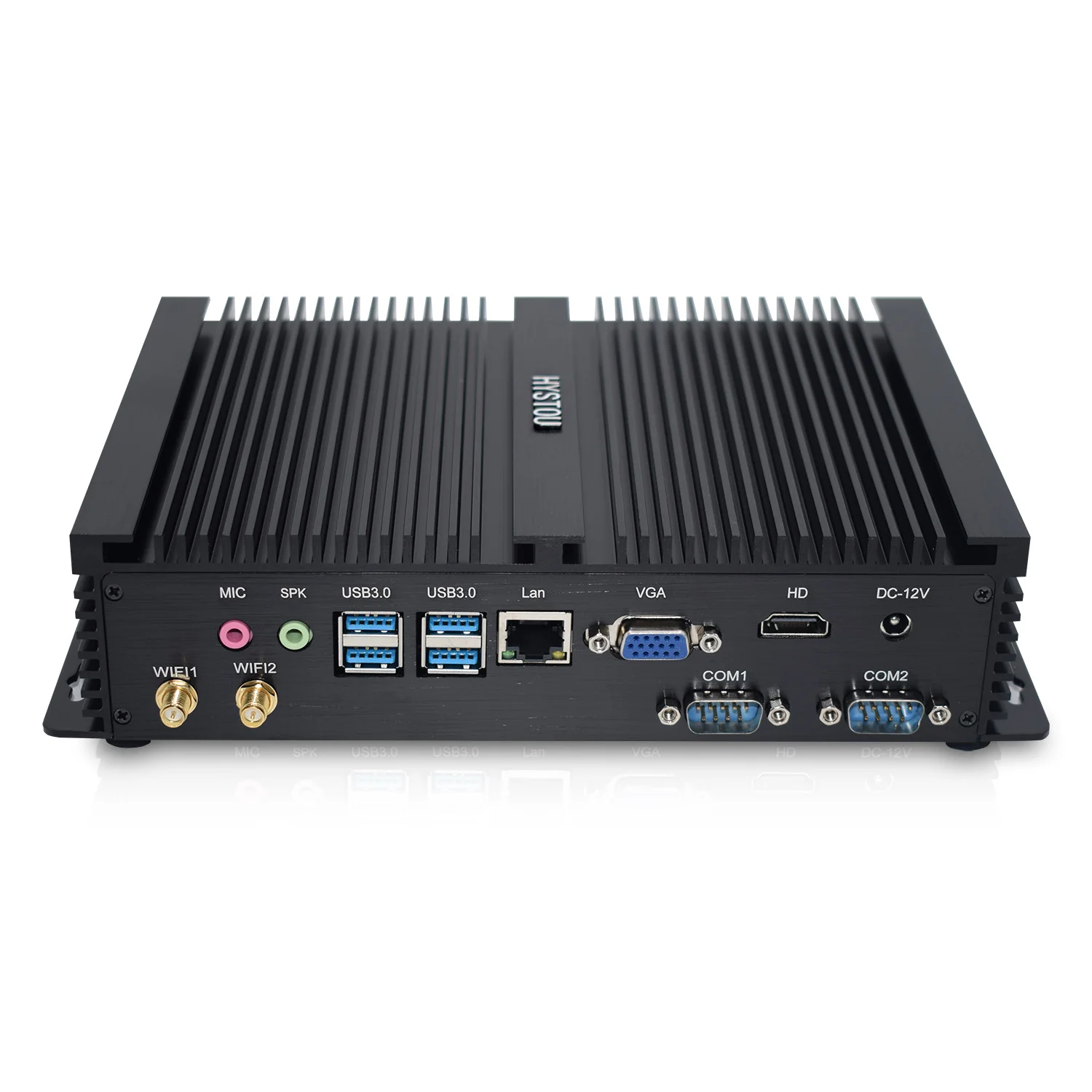  HYSTOU мини промышленный ПК Intel Core i3 5005u компьютерный игровой Настольный Win10 Pro RS232 Mini ITX