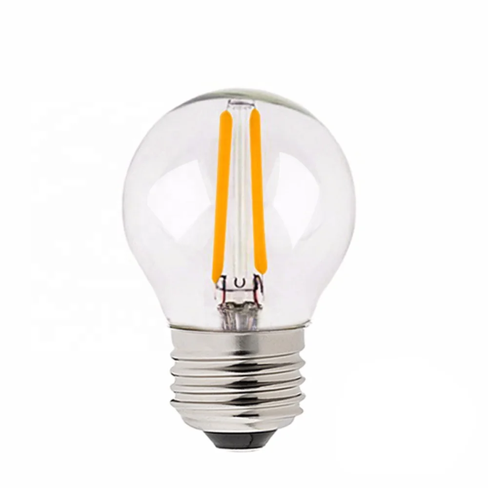 String Light G45 LED Filament Bulb Floor Lamp E27 Dimmable Edison Lamp E14 220V 2700K 2W 4W Energy saving bulbs