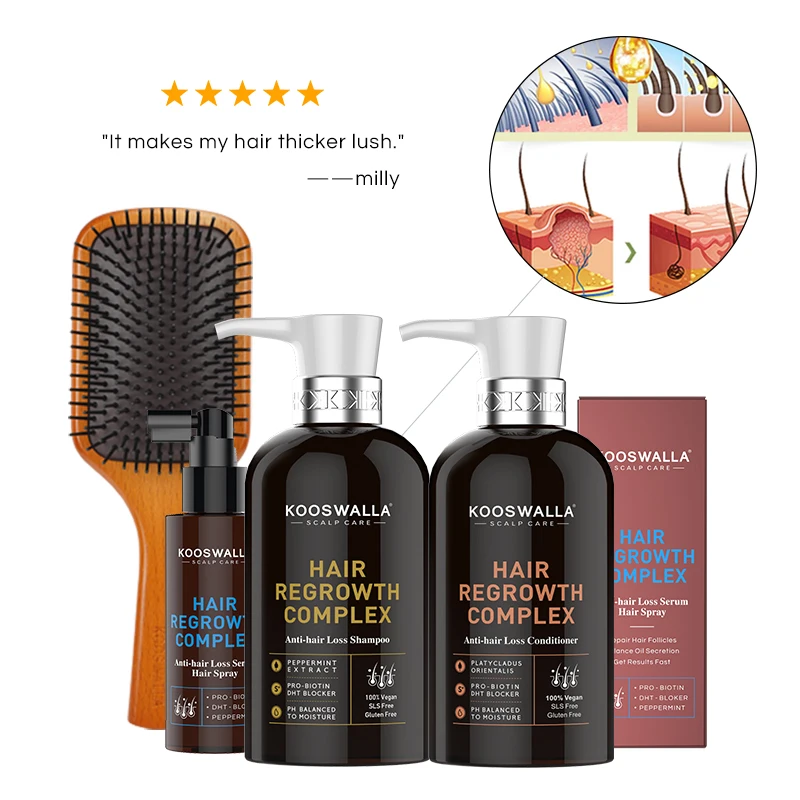 New Arrived Biotin Hair Shampoo Conditioner Stimulate Natrual Hair Regrowth Deep Intense Moisturizing for Thining Hair