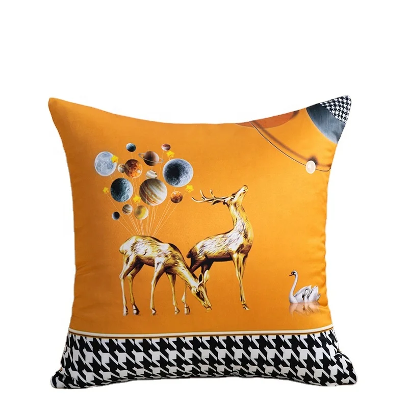 Green Pillow Cover Fancy Throw Cases Decorative