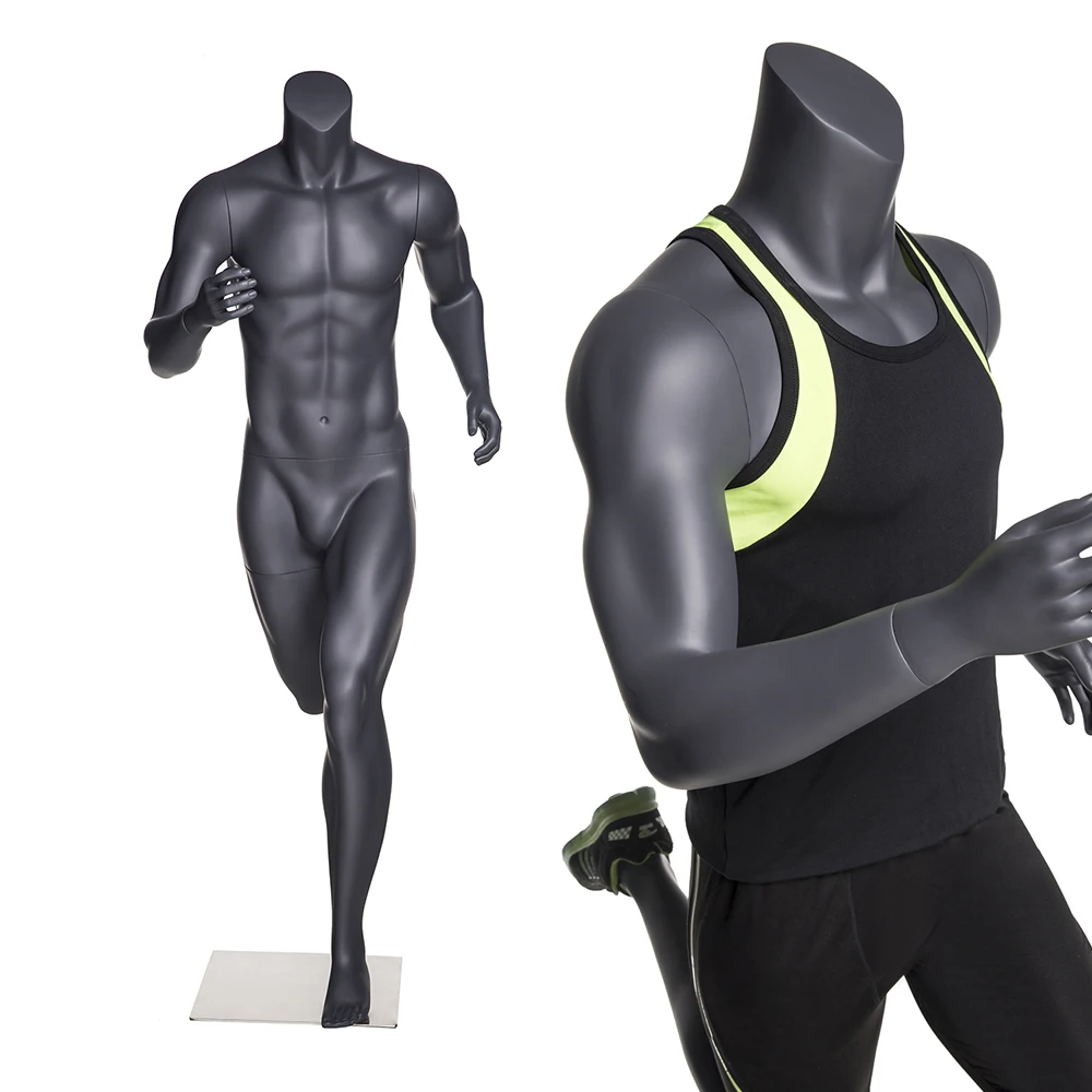 NI-4-H Wholesale Full Body Male Running Sports Suit Display Muscle Athletic Mannequin Fitness Mannequin