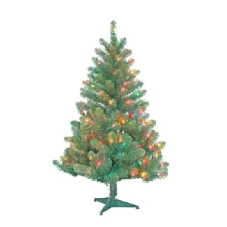 Luxury 210cm Mixed Leaf Christmas Decorative Tree With Warm White Led Lights Outdoor Christmas Decorative Tree