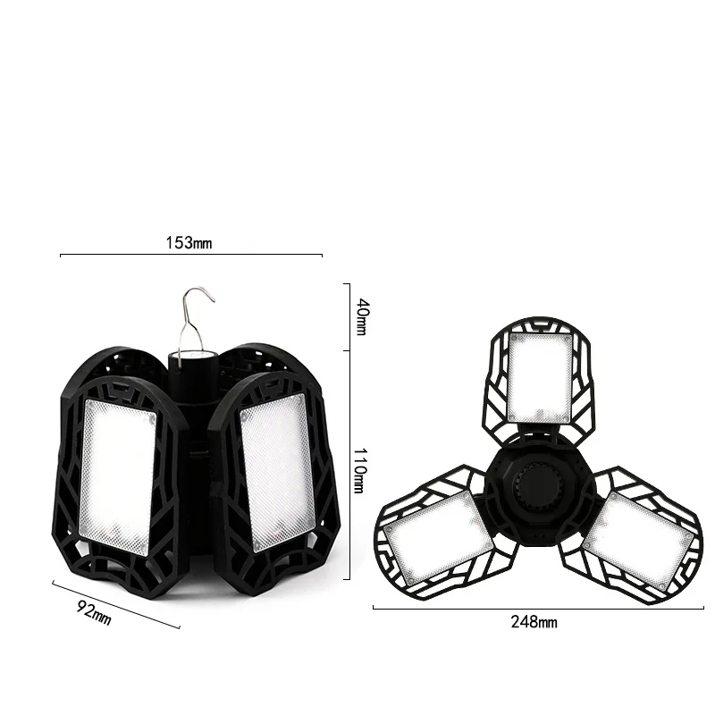 Goldmore7 Hot Selling Rechargeable Battery with Solar Panel And LED light Beads The Material is PP With Hook Camping BBQ Light
