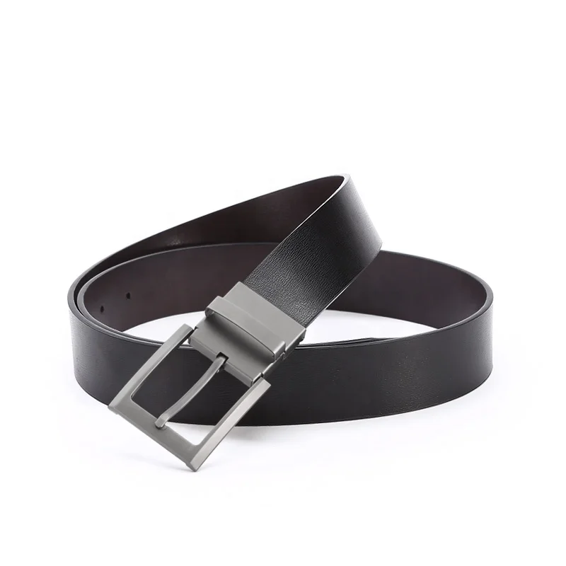2024 New Design Man Belt Reversible Buckle Black Strap TPU Strap Needle Belt Male Belt for Jeans 120cm 130cm