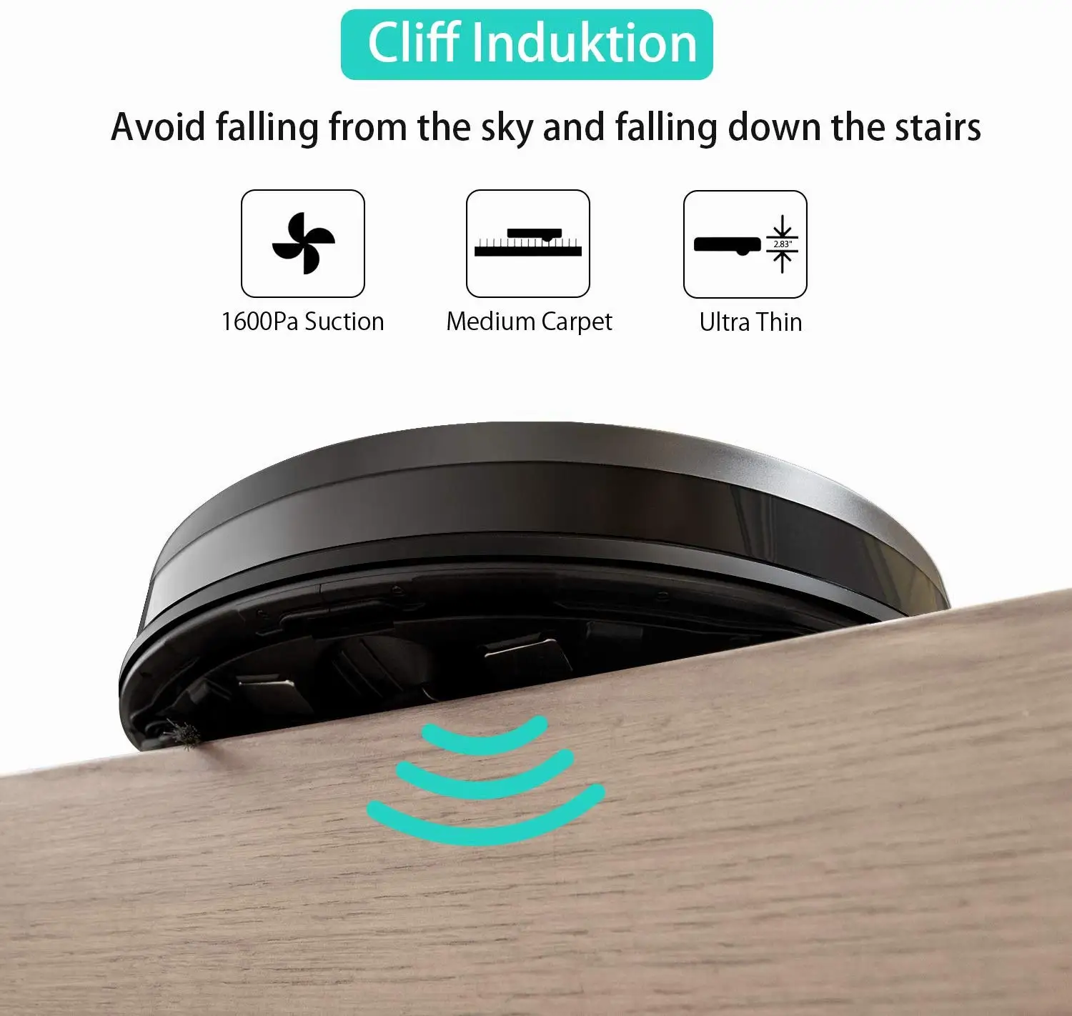 Shipping from Belgium Bol Hot Selling 1600Pa Wifi APP Automatische Robot Stofzuiger OEM Robot Vacuum Cleaner