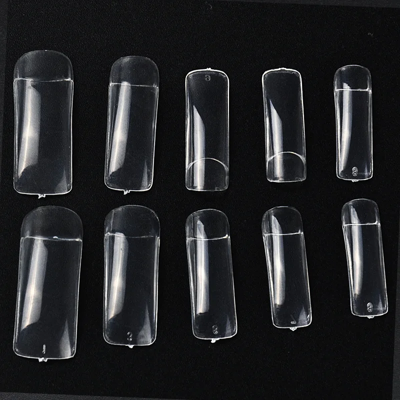 Half Cover Nail Tips Natural/Transparent/White 3 Colors Nail Art Finger Tips