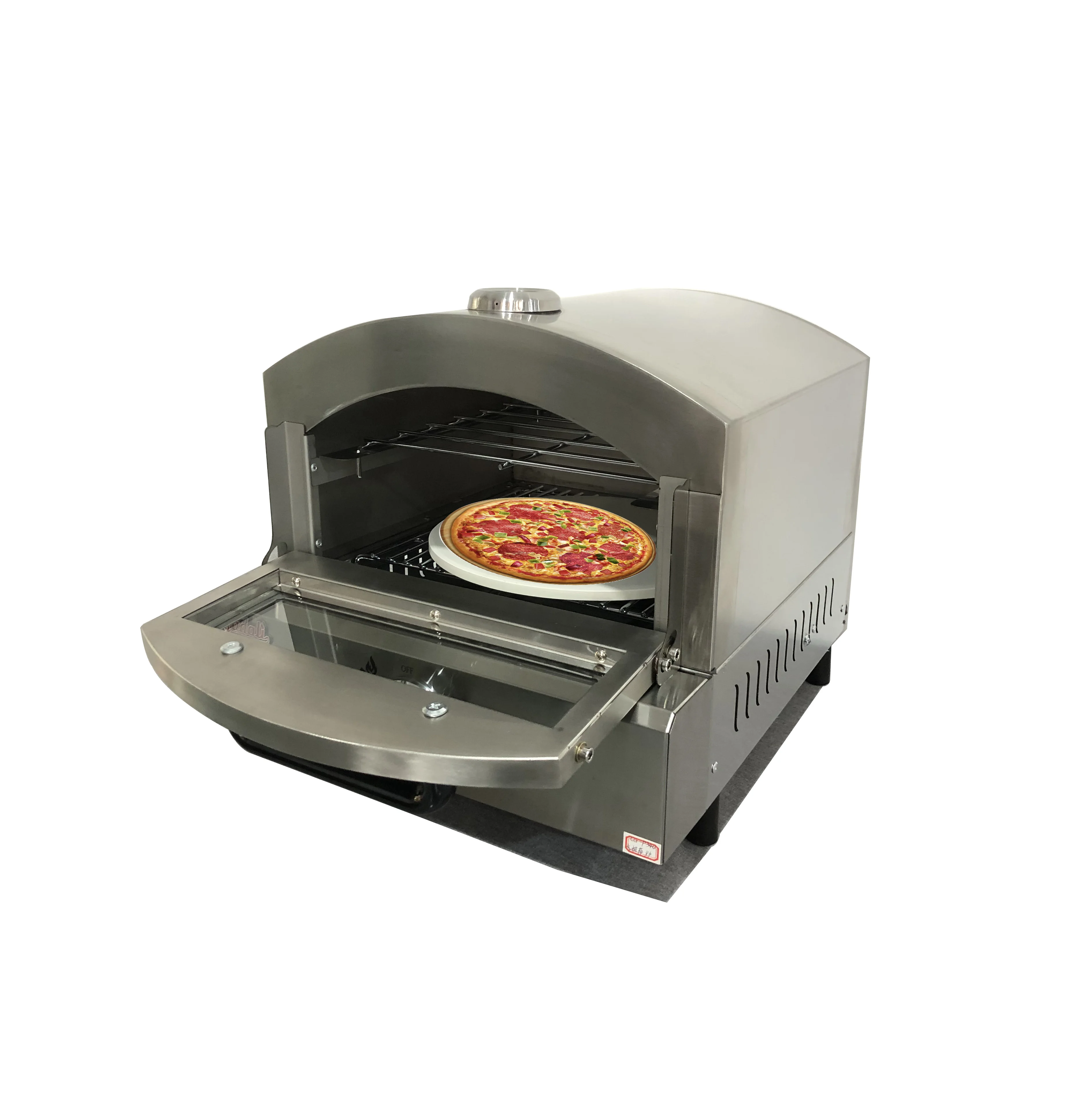 12 inch Outdoor Stainless steel Gas Pizza Oven for home gas Pizza Maker