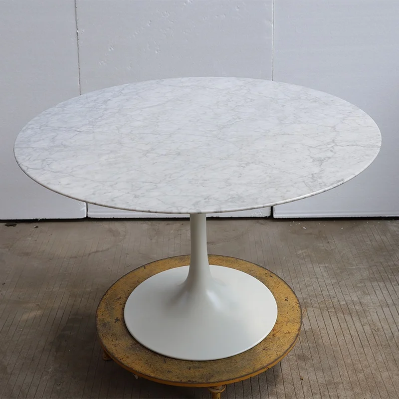 Modern luxury gold iron table with marble countertop Nordic Kitchen Restaurant Restaurant Cafe