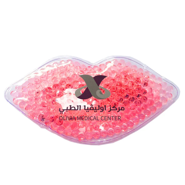 
Private logo Lip Shaped Ice Pack Custom Printing Hot Cold Pack for Beauty Clinic and Salons 