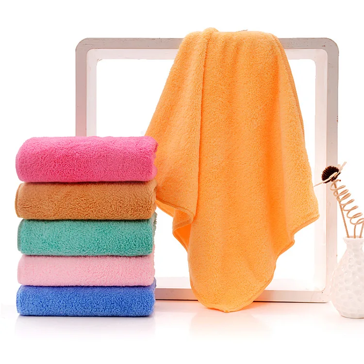 Coral velvet car wash towel car wash towel thickened absorbent multi-color optional car wash towel spot wholesale