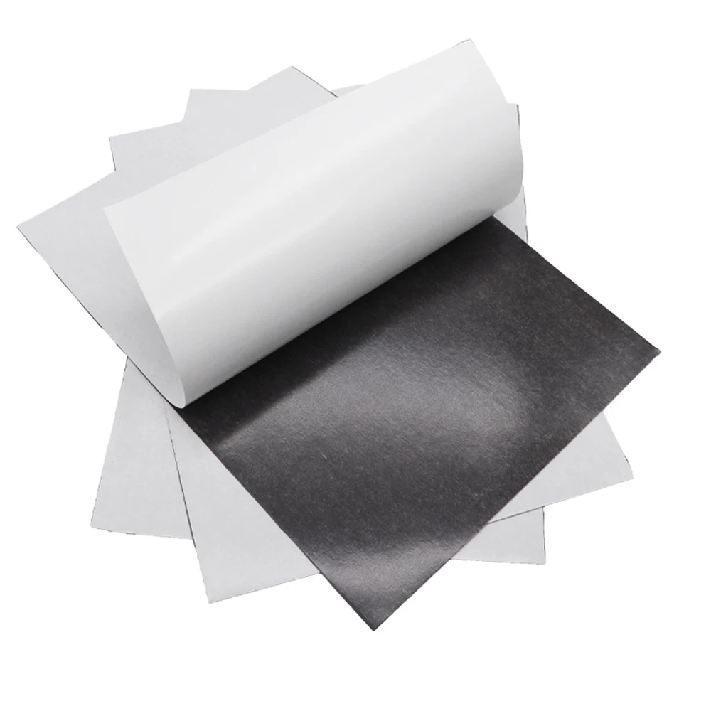 AMC High Quality Magnetic Flexible Rubber Isotropic Magnet Vinyl A4 Sheet Roll Strong 3M Tape Adhesive Magnets rubber magnet