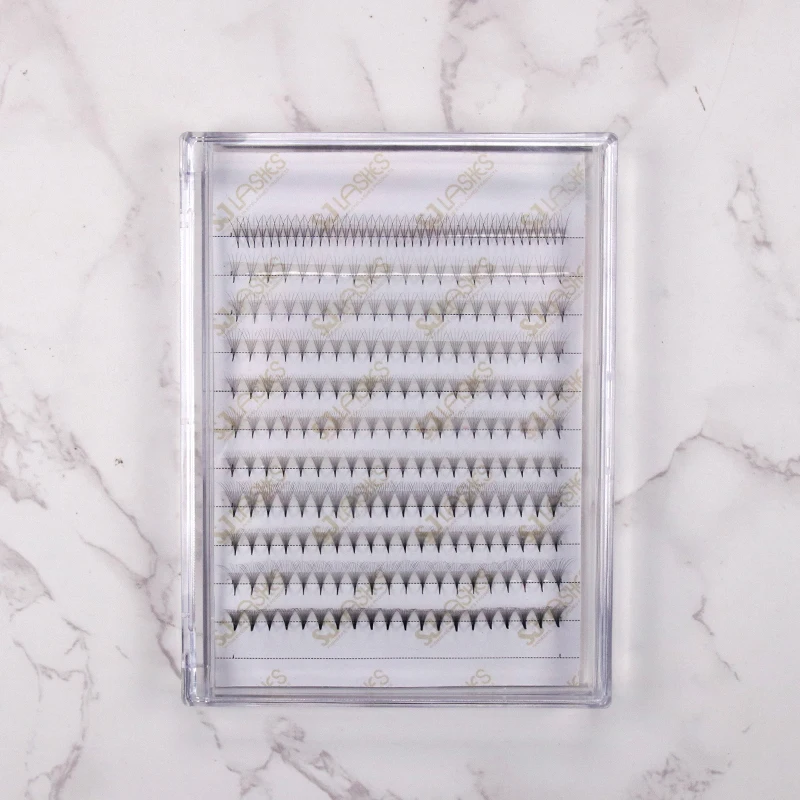 Eyelash Extension Pre Made Fans Lashes 4D 5D Short Stem Loose Premade Volume Fans lash Vendor